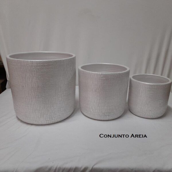 Conjunto de 3 vasos