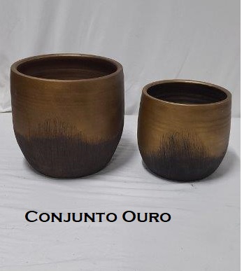 Conjunto de 3 vasos