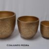 Conjunto de 3 vasos